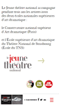 Mobile Screenshot of jeune-theatre-national.com