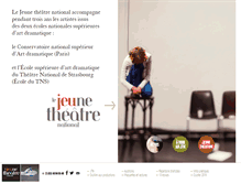 Tablet Screenshot of jeune-theatre-national.com